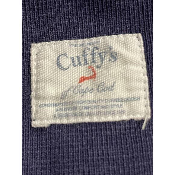 Cuffy's Men's Size Medium Cape Cod Hooded Full Zip Sweatshirt Blue - Picture 11 of 11